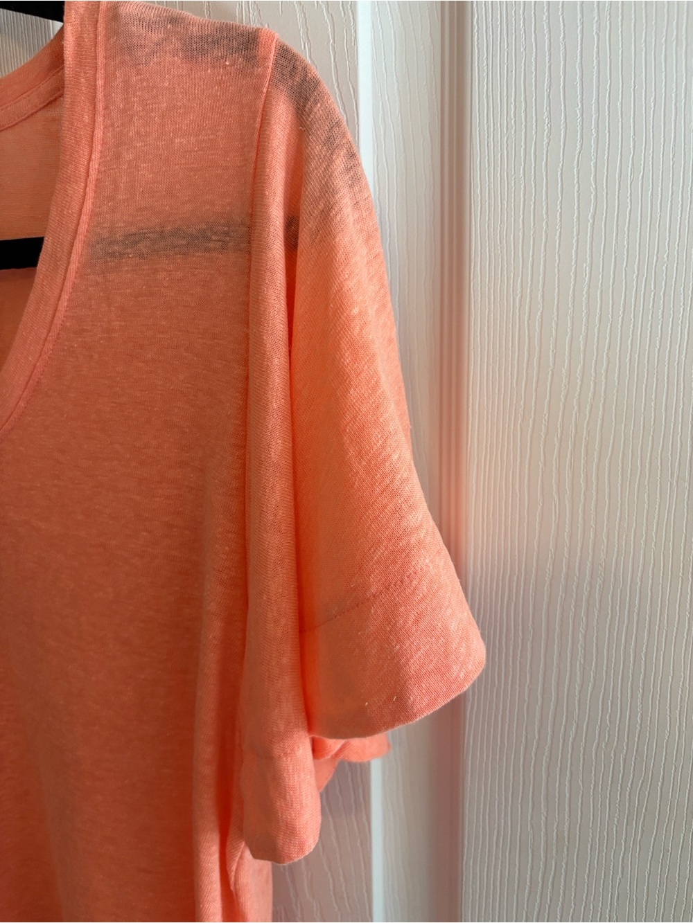 a new day Coral V-Neck Short Sleeve Tee - Picture 4 of 6
